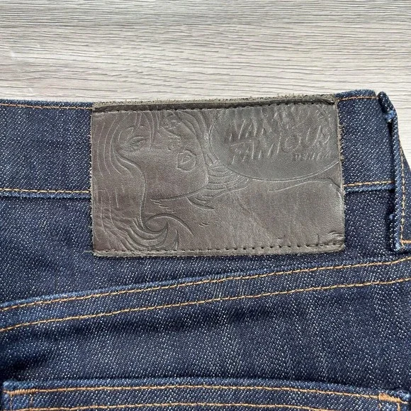 Naked & Famous Jeans Mens 32x33 Blue Indigo Power Stretch SkinnyGuy Denim